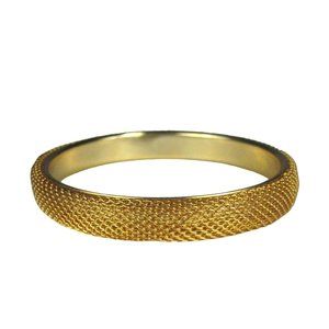 Bracelet 9.5 In Goldtone Mesh Jewelry Women Bangle .75 in Wide Cocktail Party